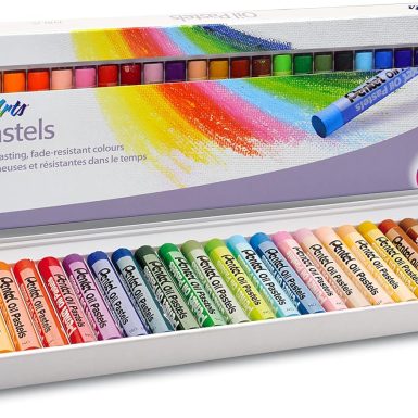 Pentel Arts Oil Pastels, Assorted colours, 1 pack of 25 sticks
